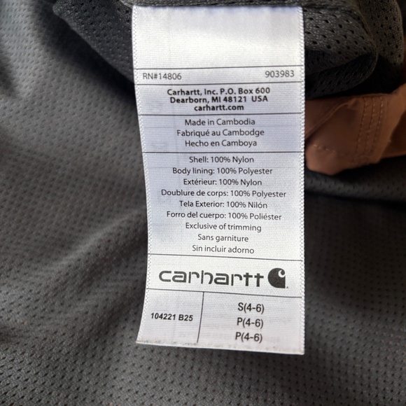 Carhartt Women's Rain Defender Lightweight Coat - Picture 5 of 8